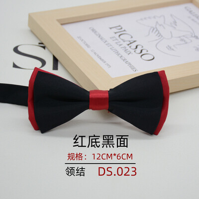 Папийонка с размери за възрастни за мъже, официален бизнес джентълмен, полиестер, плътен бантик, студент, младоженец, кум, вратовръзка, папийонка с пеперуда