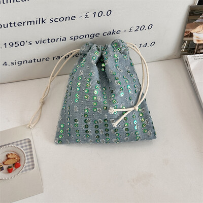 Poșetă mică pentru monede, cheie, căști, cablu de date, șnur de depozitare, geantă din pânză, bijuterii, ruj, pentru cosmetice