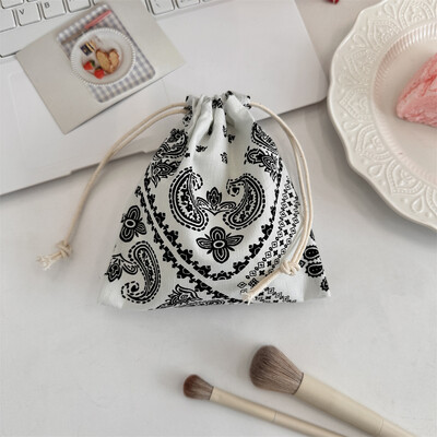 Poșetă mică pentru monede, cheie, căști, cablu de date, șnur de depozitare, geantă din pânză, bijuterii, ruj, pentru cosmetice