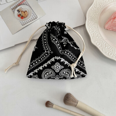 Poșetă mică pentru monede, cheie, căști, cablu de date, șnur de depozitare, geantă din pânză, bijuterii, ruj, pentru cosmetice