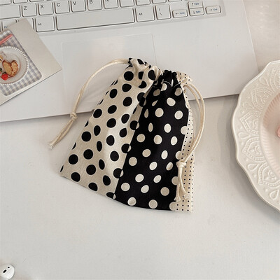 Poșetă mică pentru monede, cheie, căști, cablu de date, șnur de depozitare, geantă din pânză, bijuterii, ruj, pentru cosmetice