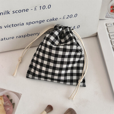 Poșetă mică pentru monede, cheie, căști, cablu de date, șnur de depozitare, geantă din pânză, bijuterii, ruj, pentru cosmetice