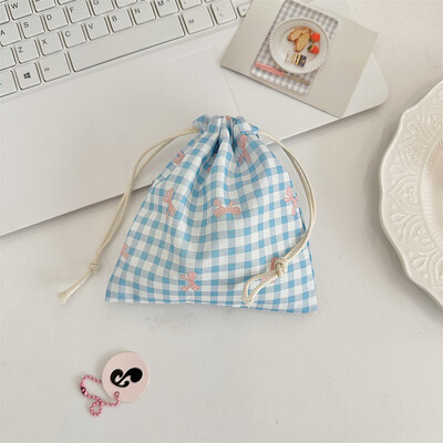 Poșetă mică pentru monede, cheie, căști, cablu de date, șnur de depozitare, geantă din pânză, bijuterii, ruj, pentru cosmetice