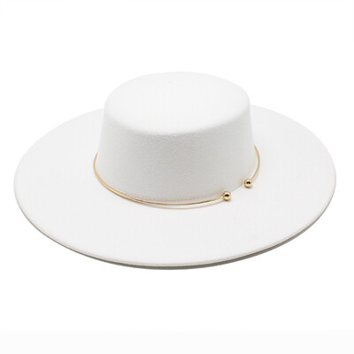 Pălării Fedora de modă pentru femei, cu vârf plat, rochie elegantă, șapci, biserică Panama, nuntă, cu bandă, pălărie, bărbați, pălărie jazz din pâslă