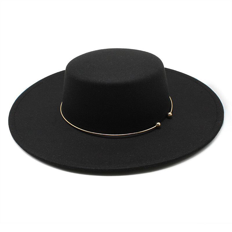 Pălării Fedora de modă pentru femei, cu vârf plat, rochie elegantă, șapci, biserică Panama, nuntă, cu bandă, pălărie, bărbați, pălărie jazz din pâslă