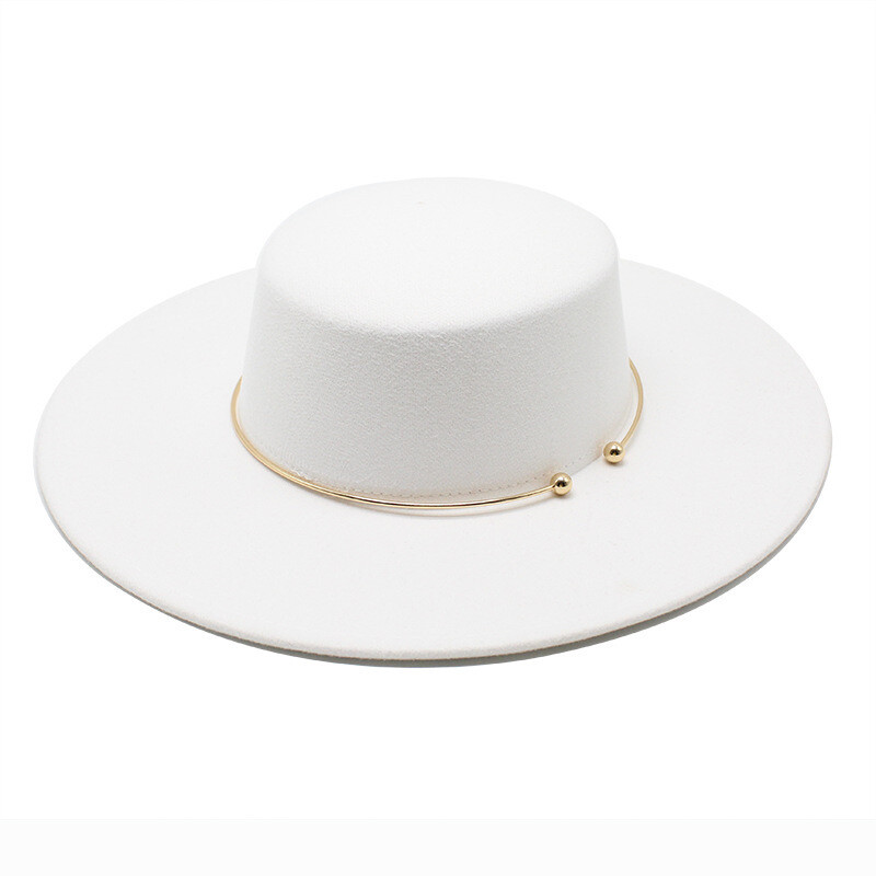 Pălării Fedora de modă pentru femei, cu vârf plat, rochie elegantă, șapci, biserică Panama, nuntă, cu bandă, pălărie, bărbați, pălărie jazz din pâslă