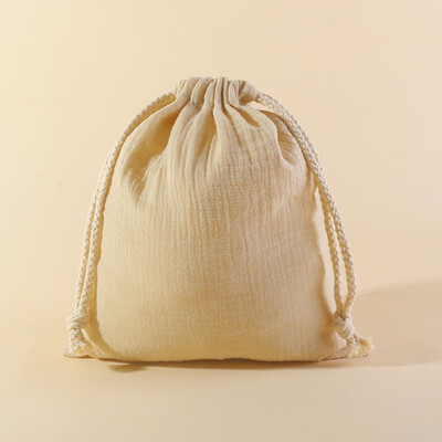 Buzunar pentru agățat pentru cărucior din muselină de bumbac Husă pentru prosoape pentru bebeluși Geantă de depozitare pentru scutece cu șnur pentru bebeluși