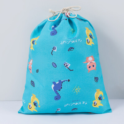 Lenjerie de corp cu șnur cu imprimeu de dinozauri Geanta de pantofi Geanta de voiaj Genti pentru depozitare cosmetice de voiaj Organizator de articole diverse Geanta din bumbac