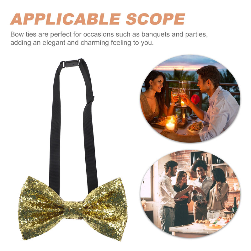 Leptir-kravata Banquet za izvedbu Dječji samci Odrasli Britanci Svjetlucavi Pu Boja Podesiva (crvena) Šljokice Mladoženja