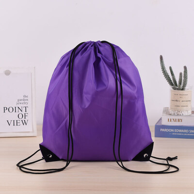 34x42cm LOGO personalizabil, reutilizabil, cu șnur, geantă de depozitare, impermeabilă, portabilă, pentru călătorii în aer liber, sport, rucsac Depozitare acasă