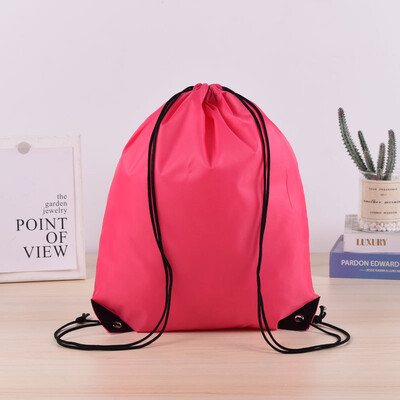 34x42cm LOGO personalizabil, reutilizabil, cu șnur, geantă de depozitare, impermeabilă, portabilă, pentru călătorii în aer liber, sport, rucsac Depozitare acasă