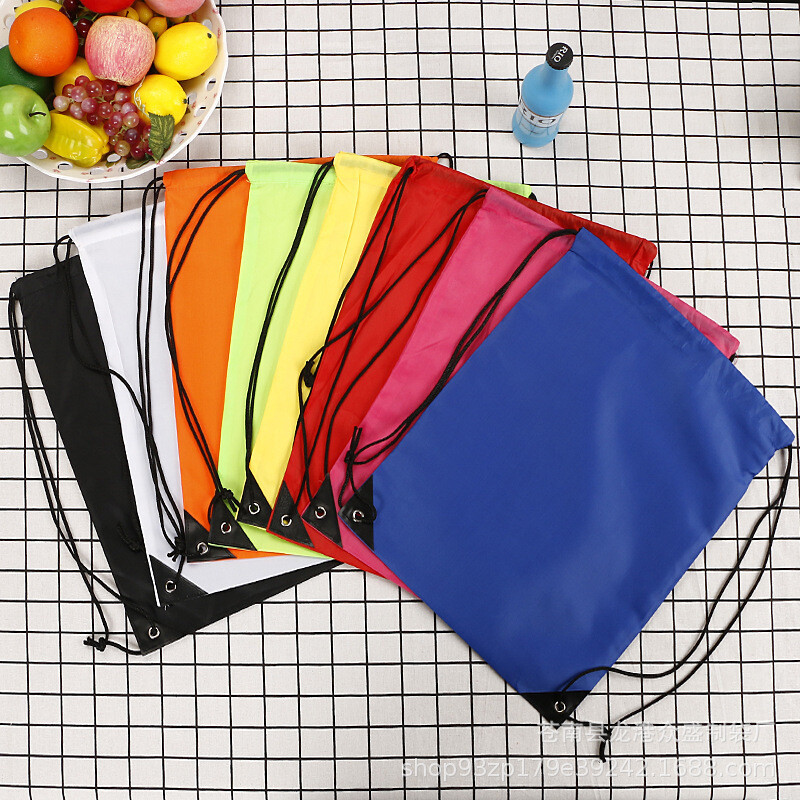 34x42cm LOGO personalizabil, reutilizabil, cu șnur, geantă de depozitare, impermeabilă, portabilă, pentru călătorii în aer liber, sport, rucsac Depozitare acasă