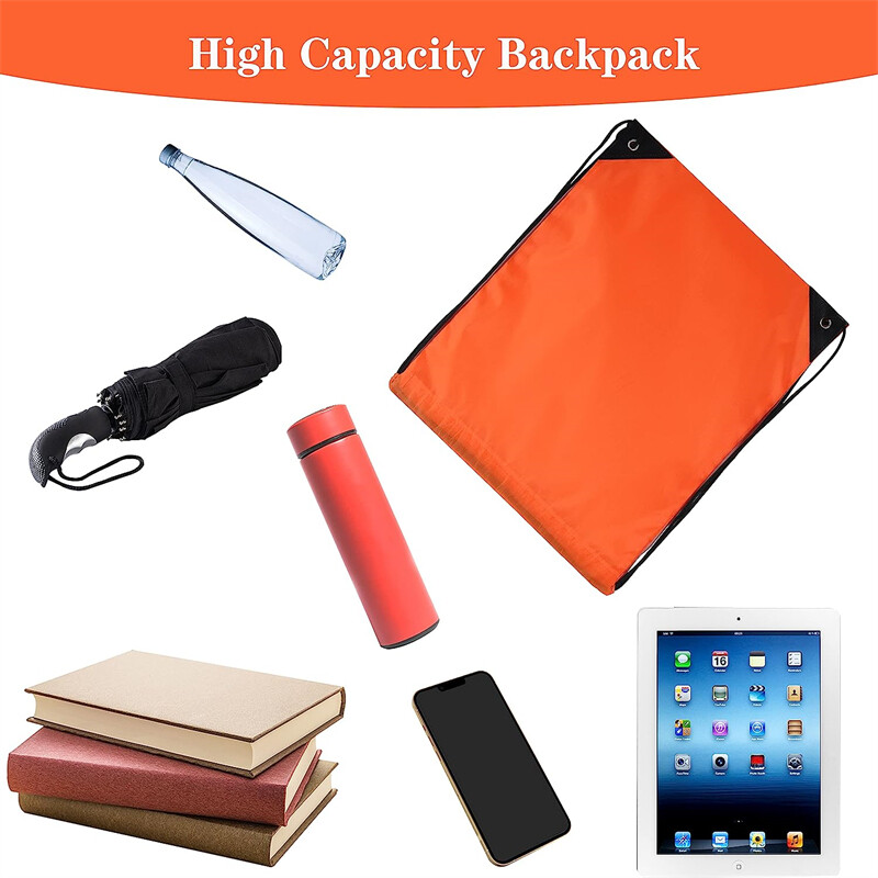 34x42cm LOGO personalizabil, reutilizabil, cu șnur, geantă de depozitare, impermeabilă, portabilă, pentru călătorii în aer liber, sport, rucsac Depozitare acasă