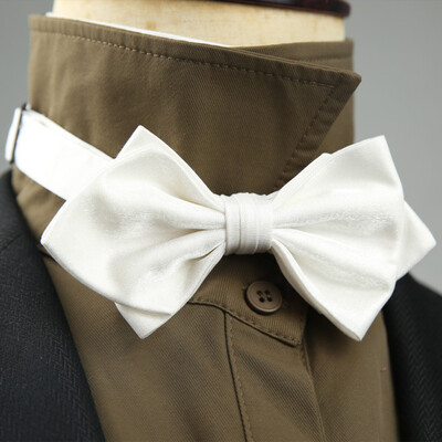 4 стила Едноцветни черно-бели винени папийонки Нова панделка Позлатена пеперуда Двуслоен смокинг с панделка за сватбено парти