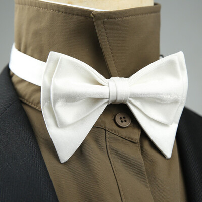 4 стила Едноцветни черно-бели винени папийонки Нова панделка Позлатена пеперуда Двуслоен смокинг с панделка за сватбено парти