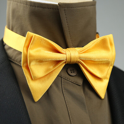 4 стила Едноцветни черно-бели винени папийонки Нова панделка Позлатена пеперуда Двуслоен смокинг с панделка за сватбено парти