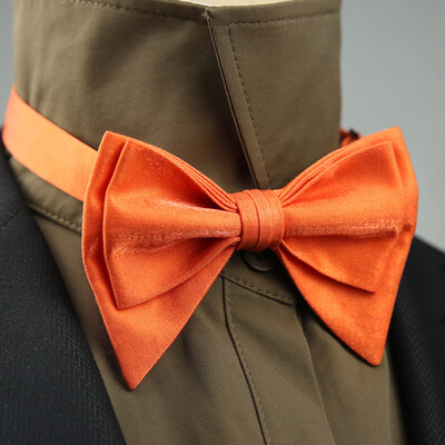 4 стила Едноцветни черно-бели винени папийонки Нова панделка Позлатена пеперуда Двуслоен смокинг с панделка за сватбено парти