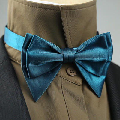 4 стила Едноцветни черно-бели винени папийонки Нова панделка Позлатена пеперуда Двуслоен смокинг с панделка за сватбено парти