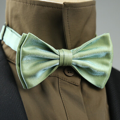 4 стила Едноцветни черно-бели винени папийонки Нова панделка Позлатена пеперуда Двуслоен смокинг с панделка за сватбено парти