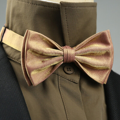 4 стила Едноцветни черно-бели винени папийонки Нова панделка Позлатена пеперуда Двуслоен смокинг с панделка за сватбено парти