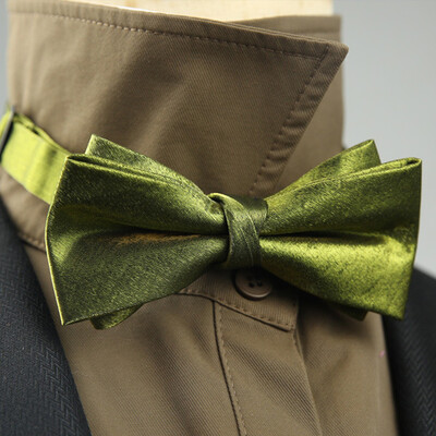 4 стила Едноцветни черно-бели винени папийонки Нова панделка Позлатена пеперуда Двуслоен смокинг с панделка за сватбено парти