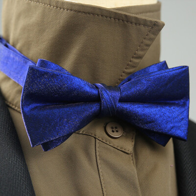 4 стила Едноцветни черно-бели винени папийонки Нова панделка Позлатена пеперуда Двуслоен смокинг с панделка за сватбено парти