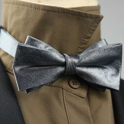 4 стила Едноцветни черно-бели винени папийонки Нова панделка Позлатена пеперуда Двуслоен смокинг с панделка за сватбено парти