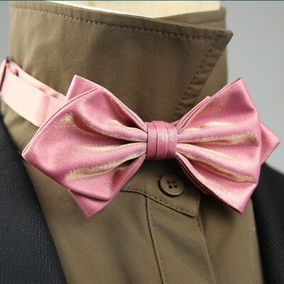 4 стила Едноцветни черно-бели винени папийонки Нова панделка Позлатена пеперуда Двуслоен смокинг с панделка за сватбено парти