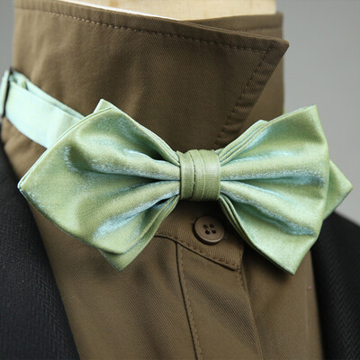 4 стила Едноцветни черно-бели винени папийонки Нова панделка Позлатена пеперуда Двуслоен смокинг с панделка за сватбено парти