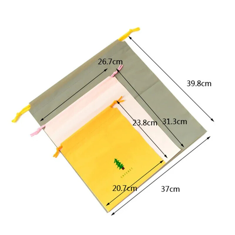 Geantă de depozitare de buzunar, pachet impermeabil, produse de uz casnic, geantă minimalistă, rezistentă la praf, cu șnur, geantă de depozitare creativă pentru îmbrăcăminte de călătorie