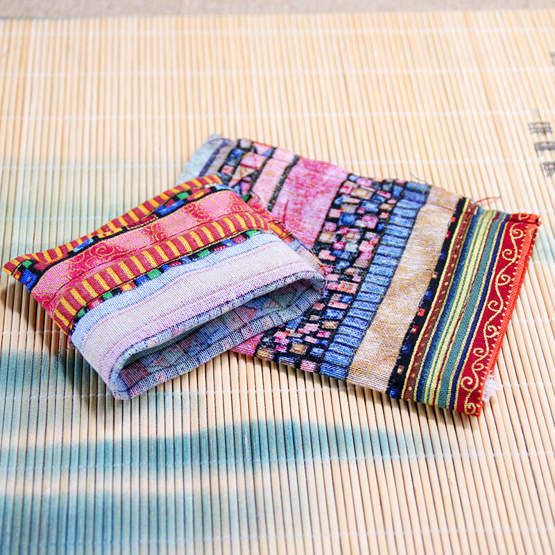 10 gab. Etniskā stila rotaslietu somas Savelkamās aukliņas maisiņš konfekšu uzkodu dāvanu maisiņš Retro rokassprādzes rotaslietu iepakojuma uzglabāšanas somas
