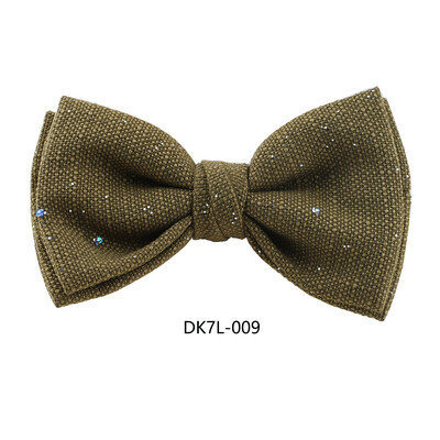 2024. Nove leptir mašne sa sjajnim točkicama za muškarce, šljokice, dijamant, jednobojna mašna, smeđi bijeli leptir, smoking, košulja, dodaci za odijelo, poklon