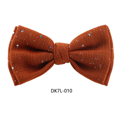 2024. Nove leptir mašne sa sjajnim točkicama za muškarce, šljokice, dijamant, jednobojna mašna, smeđi bijeli leptir, smoking, košulja, dodaci za odijelo, poklon