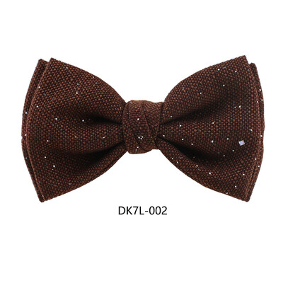 2024. Nove leptir mašne sa sjajnim točkicama za muškarce, šljokice, dijamant, jednobojna mašna, smeđi bijeli leptir, smoking, košulja, dodaci za odijelo, poklon