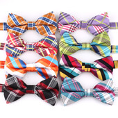 Nova karirana leptir-mašna Za mladoženju Prethodno zavezana leptir-mašna Za muškarce Žene Leptir-mašna s čvorom Leptir-mašne za vjenčanja za odrasle Kravate Podesive leptir-mašne za kumove