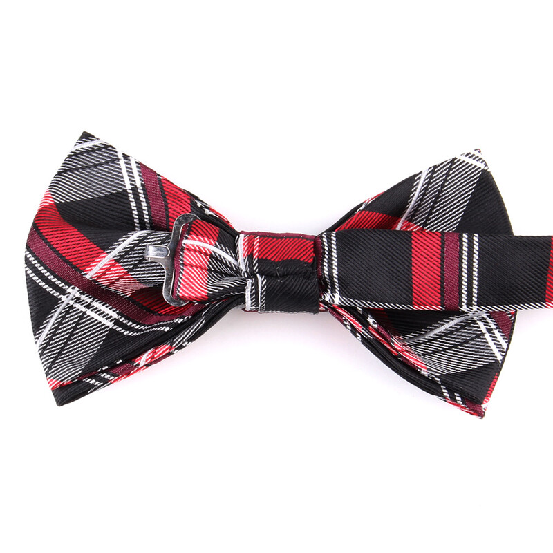 Nova karirana leptir-mašna Za mladoženju Prethodno zavezana leptir-mašna Za muškarce Žene Leptir-mašna s čvorom Leptir-mašne za vjenčanja za odrasle Kravate Podesive leptir-mašne za kumove