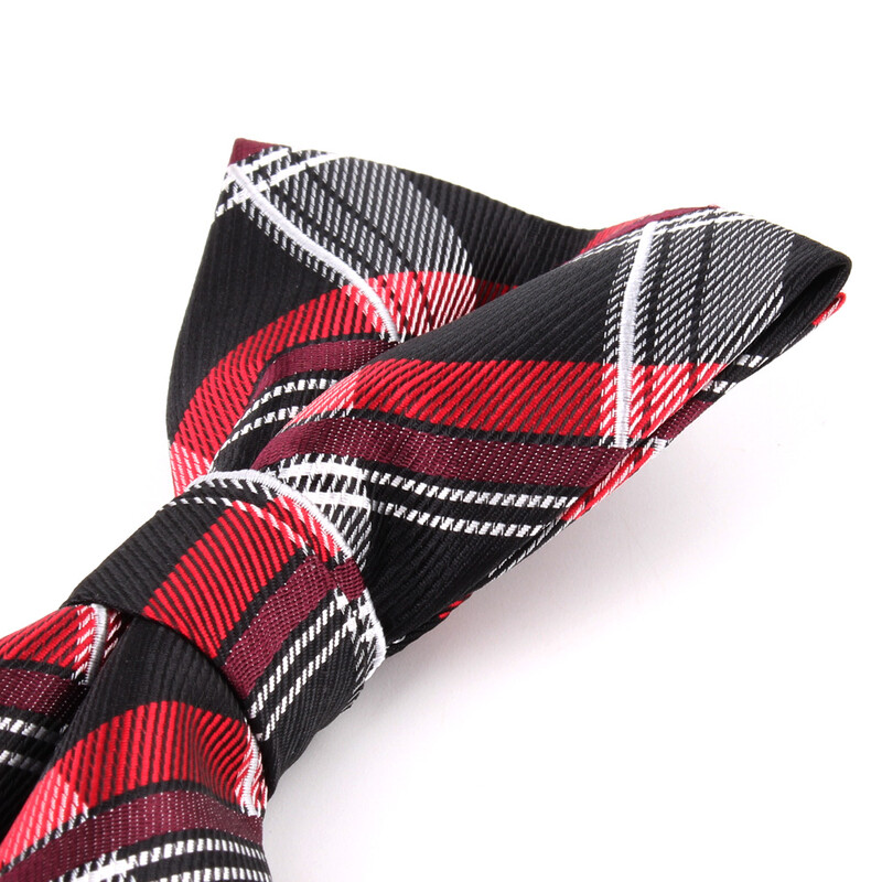 Nova karirana leptir-mašna Za mladoženju Prethodno zavezana leptir-mašna Za muškarce Žene Leptir-mašna s čvorom Leptir-mašne za vjenčanja za odrasle Kravate Podesive leptir-mašne za kumove