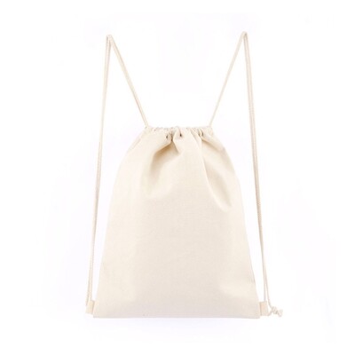 Rucsac cu șnur simplu, geantă cu șnur, geantă de sport, pentru bărbați, femei, cu șnur, geantă din pânză din bumbac, respirabilă