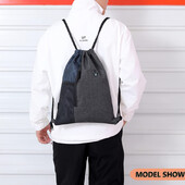 Culori duble Geantă de depozitare pentru sport în aer liber Geantă de gimnastică Geantă de rucsac cu șnur din nailon de mare capacitate Geantă de fitness