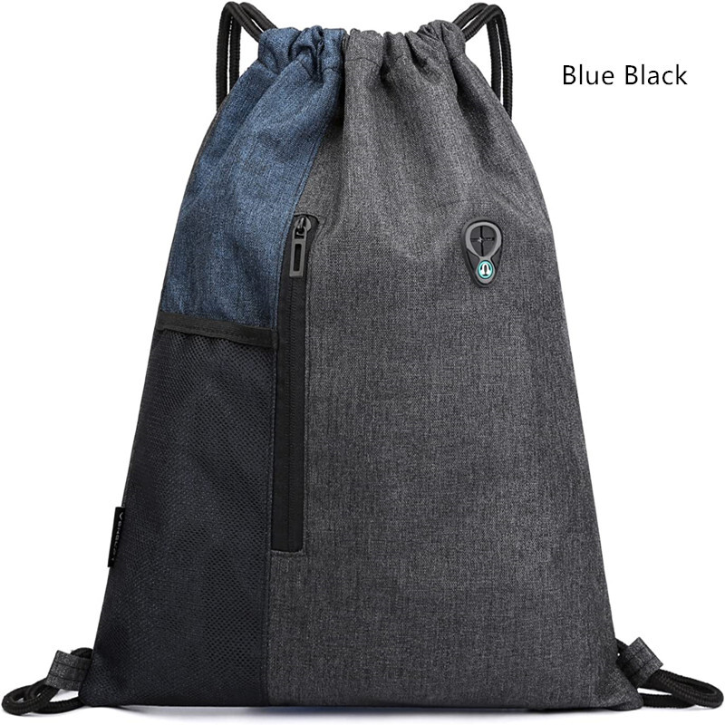 Culori duble Geantă de depozitare pentru sport în aer liber Geantă de gimnastică Geantă de rucsac cu șnur din nailon de mare capacitate Geantă de fitness