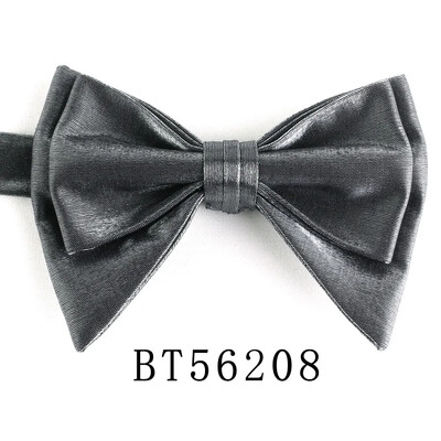 Jaunas vīriešu taures, iepriekš piesietas stils Liela izmēra tauriņi spīdīgs audums vienkrāsains, formāls vīriešu tauriņš kāzu ballītei