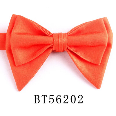 Jaunas vīriešu taures, iepriekš piesietas stils Liela izmēra tauriņi spīdīgs audums vienkrāsains, formāls vīriešu tauriņš kāzu ballītei