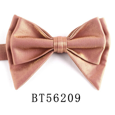 Jaunas vīriešu taures, iepriekš piesietas stils Liela izmēra tauriņi spīdīgs audums vienkrāsains, formāls vīriešu tauriņš kāzu ballītei