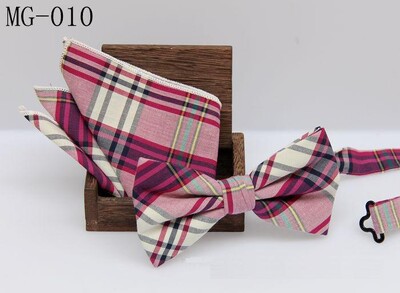 meeste kikilipsu taskuräti komplekt Check kikisõlm Klassikaline puuvill Jacquard Kootud Meeste Butterfly BowTie Tasku kandiline kostüümid