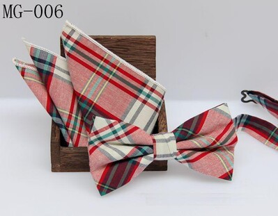 meeste kikilipsu taskuräti komplekt Check kikisõlm Klassikaline puuvill Jacquard Kootud Meeste Butterfly BowTie Tasku kandiline kostüümid