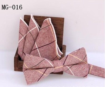 meeste kikilipsu taskuräti komplekt Check kikisõlm Klassikaline puuvill Jacquard Kootud Meeste Butterfly BowTie Tasku kandiline kostüümid