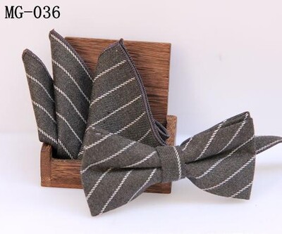 meeste kikilipsu taskuräti komplekt Check kikisõlm Klassikaline puuvill Jacquard Kootud Meeste Butterfly BowTie Tasku kandiline kostüümid