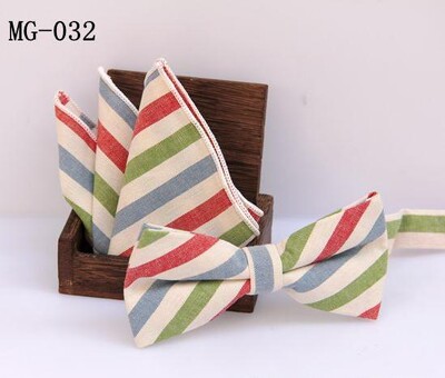 meeste kikilipsu taskuräti komplekt Check kikisõlm Klassikaline puuvill Jacquard Kootud Meeste Butterfly BowTie Tasku kandiline kostüümid