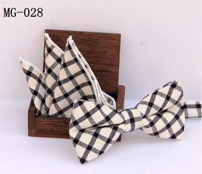 meeste kikilipsu taskuräti komplekt Check kikisõlm Klassikaline puuvill Jacquard Kootud Meeste Butterfly BowTie Tasku kandiline kostüümid