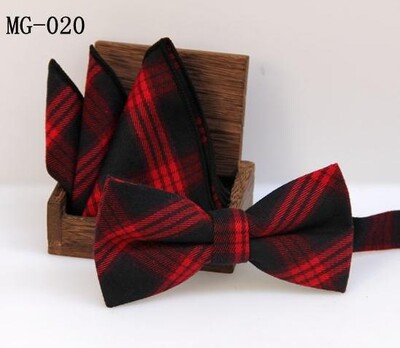 meeste kikilipsu taskuräti komplekt Check kikisõlm Klassikaline puuvill Jacquard Kootud Meeste Butterfly BowTie Tasku kandiline kostüümid